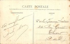 CPA Clermont Ferrand Public garden and Statue Blaise Pascal