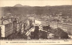 CPA Clermont Ferrand the Place Saint Herem and Puy de Dome