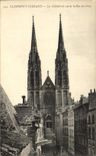 CPA Clermont Ferrand the Cathedral Seen Of the Street of the Fats