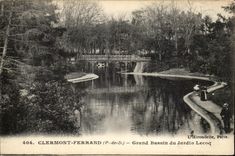 CPA clermont Ferrand Large Basin of the Lecoq Garden