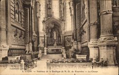CPA Interior Lyon Of the ND Basilica of Fourviere Chorus