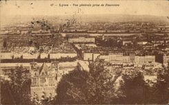 CPA Lyon View Taken De Fourviere