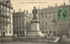 CPA Lyon Monument And Ollier Place