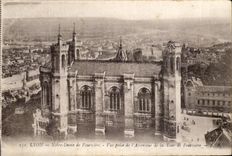 CPA Lyon Our Lady of Fourviere Seen from of the Elevator of the Tower of Fourviere