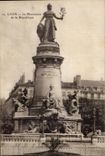 CPA Lyon the Monument of the Republic