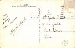 CPA Lyon Apse of the Basilica of Fourviere