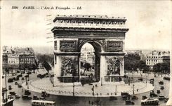 CPA Paris l'Arc de Triomphe