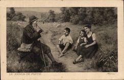 CPA Le Joueur De Flute Alsina 