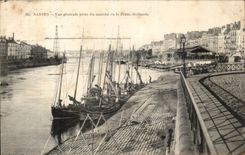 CPA Nantes View Taken Of the Market Of the Small Netherlands Boats