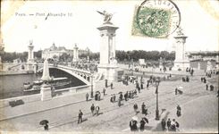 CPA Paris Bridge Alexandre III