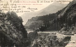 CPA the High Pyrenees Falls Of St Saver Napoleon Bridge