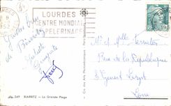 CPA Biarritz La Grande Plage