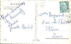 CPA Biarritz Le Rocher De La Vierge 