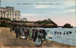 CPA Biarritz Plage Pres Casino Bellevue