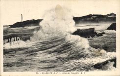 CPA Biarritz Grande Tempete