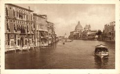 CPA Large Italy Venezia Canal Palazzo Franchetti