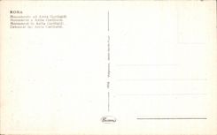 CPA Italie Roma Monumento d Anita Garibaldi 