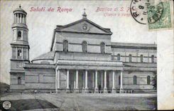 CPA Italie Roma Basilica di S Paolo 