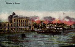 CPA Italia Messina en barco de la llama