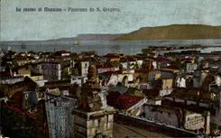 CPA Italia el panorama DA S Gregorio de Messina de los di del rovine