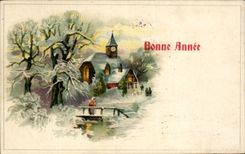 CPA Fantaisie Bonne annee