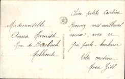 CPA Fantaisie Fleurs Fer a cheval