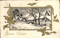 CPA Fantaisie Bonne annee