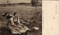 CPA Bastien Lepage Les foins Musee du Luxembourg 