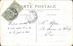 CPA Fantaisie Salmson A la barriere de Balby Musee du Luxembourg 