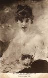 CPA Musee du Luxembourg Chaplin Etude de jeune fille Chat 