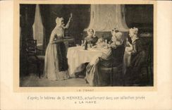 CPA Fantaisie Le toast Henkes La Haye