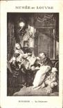 CPA Fantaisie Musee du Louvre Paris Boucher Le dejeuner 