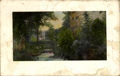 CPA Fantasy Castle at the edge of water