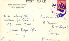 CPA Fantaisie WAlker Art Gallery Liverpool The triumph of the Innocents Holman Hunt 