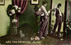 CPA Fantaisie Are your drinking again ? Alcool