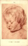 CPA Fantaisie Vienne Rubens tete d'enfant 