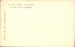 CPA Fantaisie Manet le bon bock Carol Tyson Philadelphie 