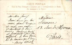 CPA Fantaisie Fleurs Chateau Cloche 