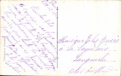 CPA Fantasy Woman Militaria Plane