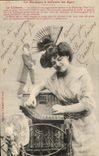 CPA Fantasy Woman Music Through Old the Japan zither