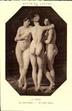 CPA Musee du Louvre Les trois graces Regnault 