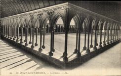 CPA Mont Saint Michel the Cloister