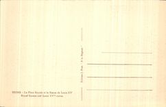 CPA Rheims the Royal Place and Statue of Louis XV