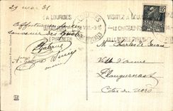 CPA Lourdes View On the Basilica Of the Road of Pau