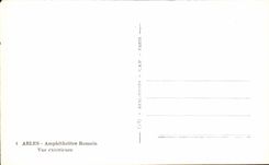 CPA Arles amphitheater Romain Seen Exterieurec