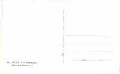 CPA Arles Alyseamps gone Of the Tombs