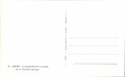 CPA Arles the Romain Amphitheater And the Ancient Theater