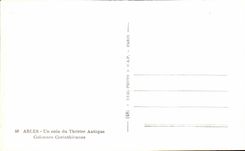 CPA Arles a Corner Of the Ancient Theater Corinthian Columns