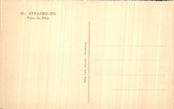 CPA Strasbourg Bridges Of the Rhine