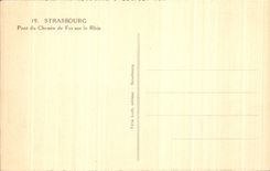 CPA Strasbourg Bridge Of the railroad On the Rhine